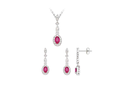 White Gold Plated | Fashion Pendant Sets